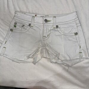 Miss Me White High Waist Women Shorts